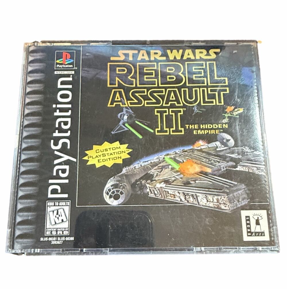 Star Wars: Rebel Assault II The Hidden Empire (Sony PlayStation 1, 1996)